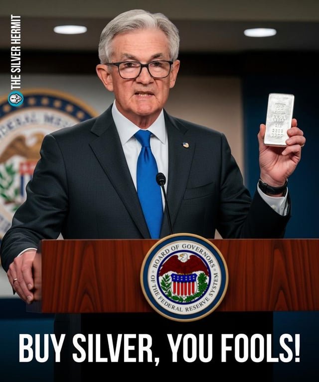 The Fed just told you that they’re firing up the printing press. Buy silver, you fools!