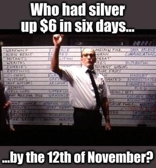 I wasn’t certain when, but I knew silver would get to this point….