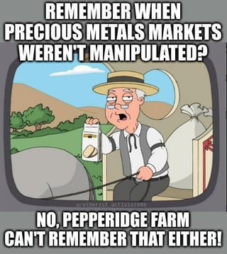 Fun to watch the struggle to get silver under 50 carry on……